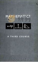 MATHEMATICS A THIRD COURSE（ PDF版）