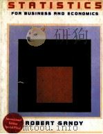 STATISTICS FOR BUSINESS AND ECONOMICS 1990 PDF电子版封面 9780075571193