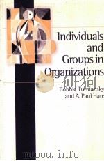 INDIVIDUALS AND GROUPS IN ORGANIZATIONS（1998 PDF版）