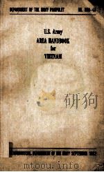 U.S.Army Area Handbook For Vietnam（1962 PDF版）