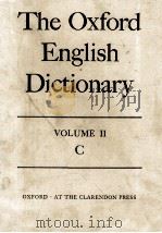 The Oxford English Dictionary Volume II C 1933 PDF电子版封面