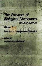 THE ENZYMES OF BIOLOGICAL MEMBRANES SECOND EDITION VOLUME 1 MEMBRANE STRUCTURE AND DYNAMICS（1985 PDF版）