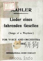 LIEDER EINES FAHRENDEN (SONGS OF A WAYFARER) PDF电子版封面