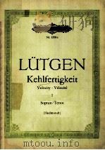 DIE KUNST DER KEHLFERTIGKEIT ART OF VELOCITY BAND 1 PDF电子版封面