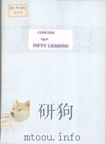 G.CONCONE FIFTY LESSONS VOICE PDF电子版封面