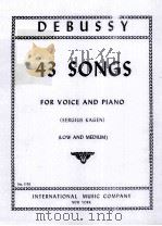 DEBUSSY 43 SONGS（ PDF版）