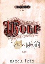 HUGO WOLF GEDICHTE VON GOETHE BAND 3（ PDF版）