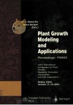 PLANT GROWTH MODELING AND APPLICATIONS PDF电子版封面 7302071403