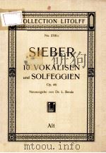 SIEBER 10 VOKALISEN UND SOLFEGGIEN PDF电子版封面