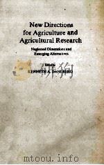 NEW DIRECTIONS FOR AGRICULTURE AND AGRICULTURAL RESEARCH（1986 PDF版）