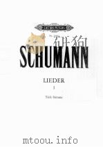 ROBERT SCHUMANN LIEDER BAND/VOLUME 1（ PDF版）