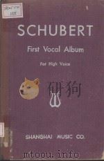 FRANZ SCHUBERT SONGS WITH PIANO ACCOMPANIMENT PDF电子版封面
