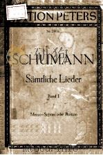 SAMTLICHE LIEDER FUR EINE SINGSTIMME MIT KLAVIERBEGLEITUNG BAND 1 PDF电子版封面