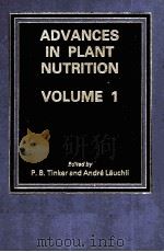 ADVANCES IN PLANT NUTRITION VOLUME 1（ PDF版）
