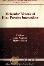 MOLECULAR BIOLOGY OF HOST-PARASITE INTERACTIONS（1984 PDF版）