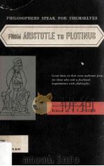 From Aristotle to Plotinus（1934 PDF版）