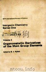 INORGANIC CHEMISTRY SERIES ONE VOLUME 4（ PDF版）