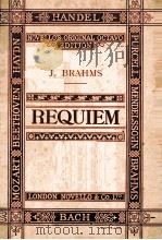REQUIEM PDF电子版封面 J.BRAHMS