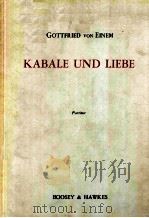KABALE UND LIEBE PDF电子版封面