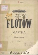 FLOTOW MARTHA PDF电子版封面