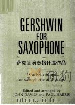 EASY GERSHWIN FOR SAXOPHONE PDF电子版封面