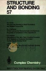 STRUCTURE AND BONDING 57 COMPLEX CHEMISTRY（1984 PDF版）