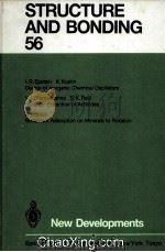 STRUCTURE AND BONDING 56 NEW DEVELOPMENTS（1984 PDF版）