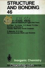 STRUCTURE AND BONDING 46 INORGANIC CHEMISTRY（1981 PDF版）