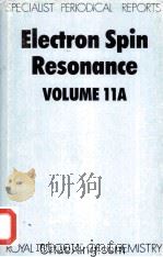 ELECTRON SPIN RESONANCE VOLUME 11A（1988 PDF版）