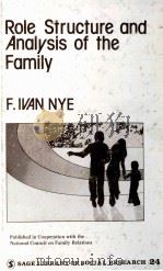 ROLE STRUCTURE AND ANALYISIS OF THE FAMILY 1976 PDF电子版封面 0803906633