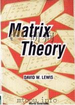 MATRIX THEORY（1991 PDF版）