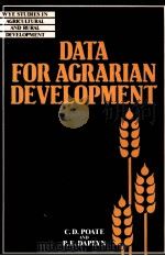 DATA FOR AGRARIAN DEVELOPMENT（1992 PDF版）
