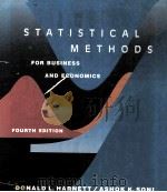 STATISTICAL METHODS FOR BUSINESS AND ECONOMICS FOURTH EDITION 1991 PDF电子版封面 0201513951