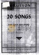 20 SONGS FOR VOICE AND PIANO (LOW) SERGIUS PDF电子版封面