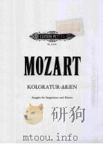 KOLORATUR-ARIEN FUR SING SINGSTIMME UND ORCHESTER PDF电子版封面