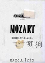 KOLORATUR-ARIEN FUR SINGSTIMME UND ORCHESTER PDF电子版封面