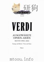 G.VERDI AUSGEWAHLTE OPERN=ARIEN FUR TENOR PDF电子版封面