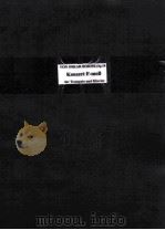 KONZERT F = MOLL FUR TROMPETE UND KLAVIER PDF电子版封面
