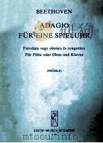 ADAGIO FUR EINE SPIELUHR 1977 PDF电子版封面