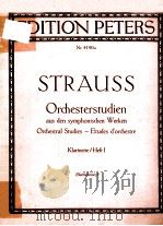 ORCHESTERSTUDIEN AUS DEN SYMPHONISCHEN WERKEN HEFT II PDF电子版封面