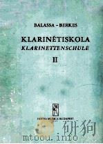 KLARINETISK KLARINETTENSCHULE II 1970 PDF电子版封面