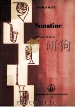 SONATINE FUR FAGOTT UND KLAVIER PDF电子版封面