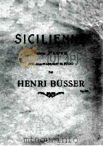 SICILIENNE POUR FLUTE AVEC ACC MPAGNEMENT DE PIANO PAR HENRI BUSSER PDF电子版封面