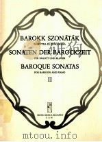 BAROKK SZONATAK FAGOTTRA SONATEN DER BAROCKZEIT FUR FAGOTT UND KLAVIER BAROQUE SONATAS FOR BASSOON A 1983 PDF电子版封面