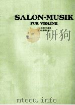 SALON MUSIK FUR VIOLINE PDF电子版封面
