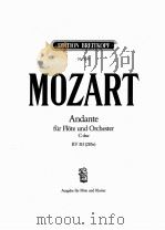 MOZART ANDANTE FUR FLOTE UND ORCHESTER C-DUR PDF电子版封面