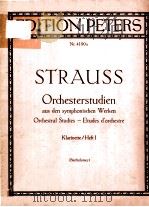 ORCHESTERSTUDIEN AUS DEN SYMPHONISCHEN WERKEN FUR KLARINETTE HEFT 1 PDF电子版封面