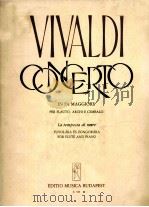 VIVALDI CONCERTO IN FA MAGGIORE     PDF电子版封面     