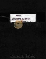 MOZART KONZERT B-DUR KV 191 FOR FAGOTT ORCHESTER PDF电子版封面