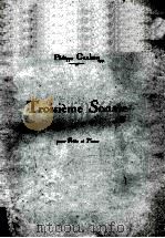 TROISIEME SONATE POUR FLUTE ET PIANO（ PDF版）